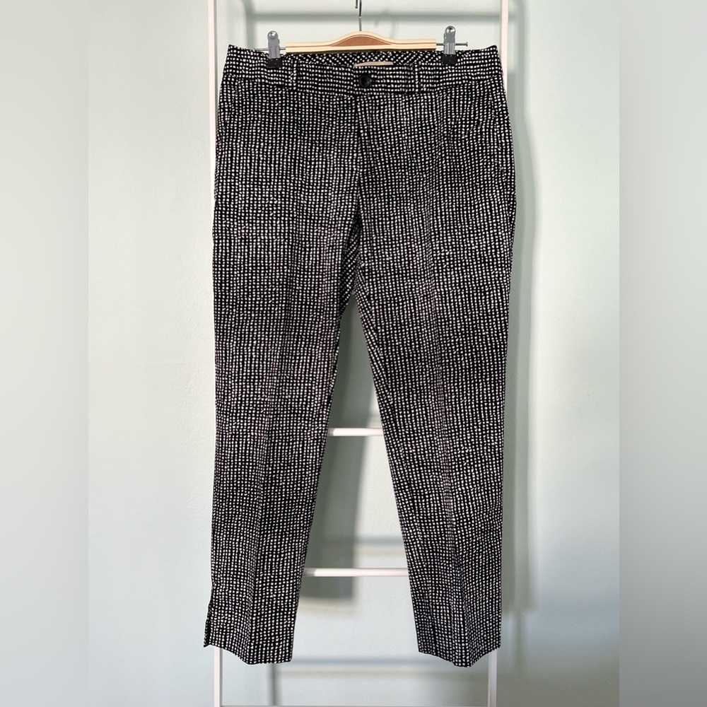 Banana Republic Avery Fit Organic Dot Trousers